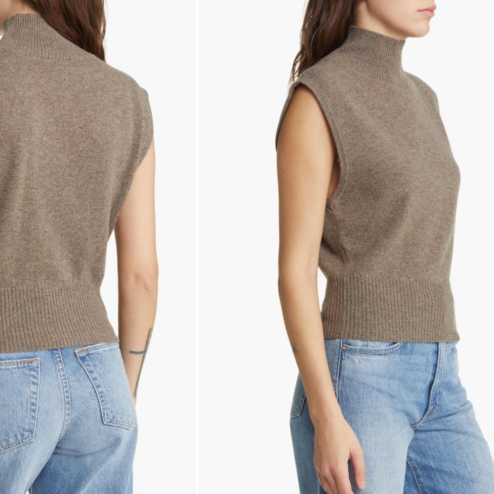 Reformation | Arco Sleeveless Cashmere Sweater Top / Vest Sz. M